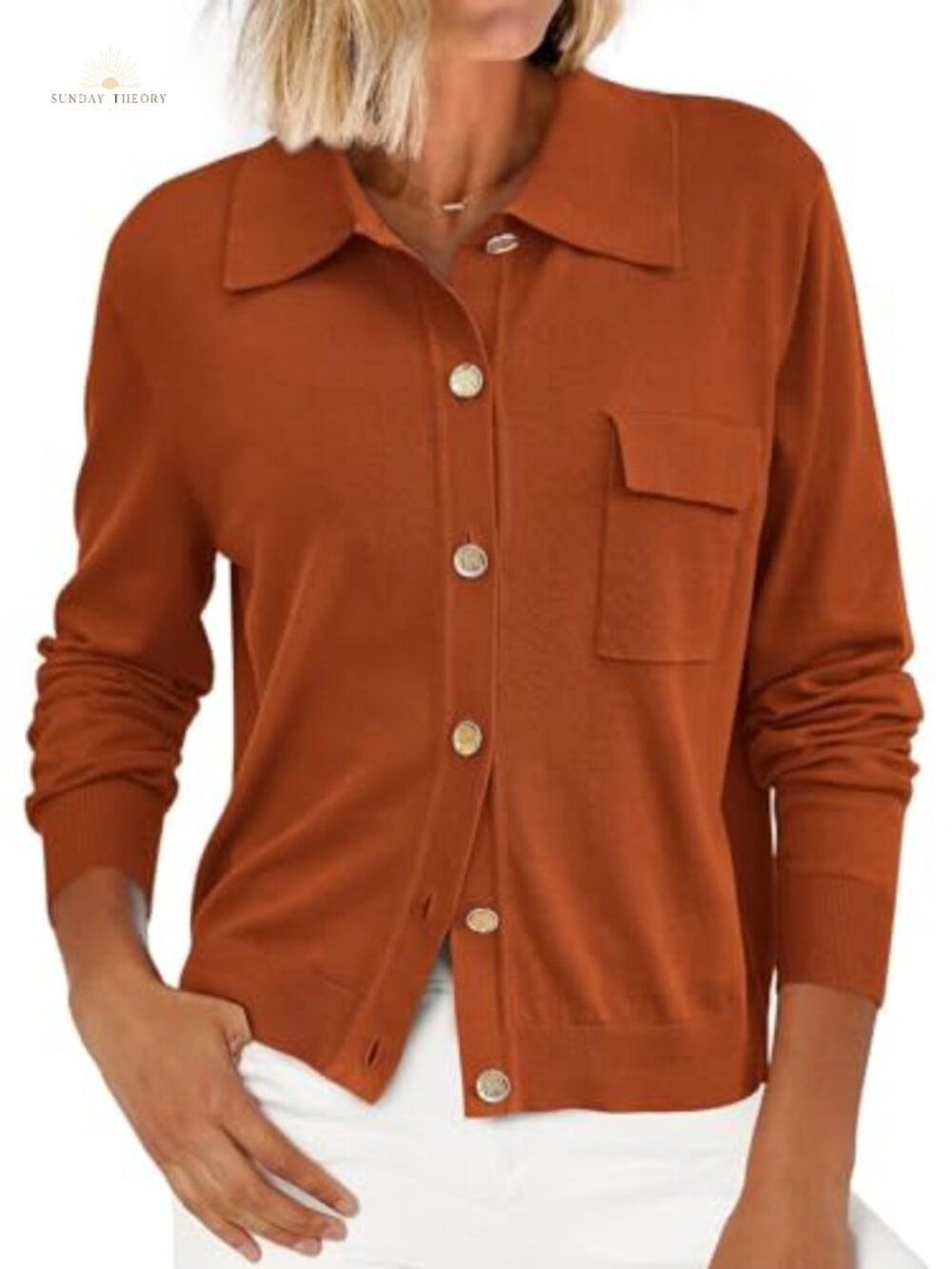 PRETTYGARDEN Long Sleeve Button Down Lightweight Cardigans for Women